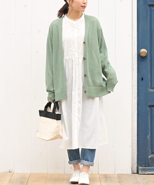 rps（アールピーエス）の「デニムテーパードパンツ（デニムパンツ・レディース・アイボリー/ブルー・M/L）」の6枚目の写真