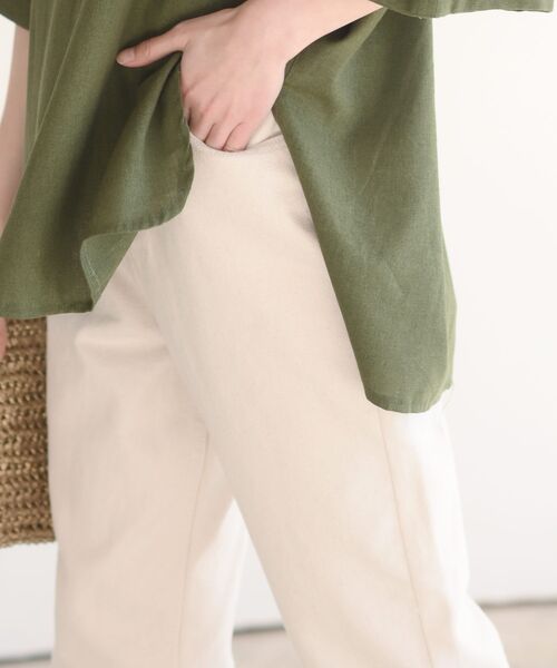 rps（アールピーエス）の「デニムテーパードパンツ（デニムパンツ・レディース・アイボリー/ブルー・M/L）」の15枚目の写真