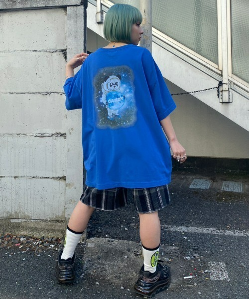 Candy Stripper(キャンディストリッパー)の「ASTRO PEPE BIG Tシャツ(Tシャツ/カットソー・レディース・ブラック/オフホワイト/ブルー・2)」の8枚目の写真