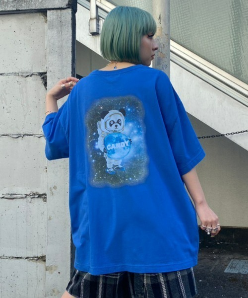 Candy Stripper(キャンディストリッパー)の「ASTRO PEPE BIG Tシャツ(Tシャツ/カットソー・レディース・ブラック/オフホワイト/ブルー・2)」の21枚目の写真