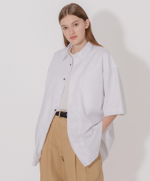 ONCILY(オンシェリー)の「DAMAGE DESIGN LOOSE SHIRT / ダメージデザインルーズシャツ(シャツ/ブラウス・メンズ・ライトピンク/ブルー/オフホワイト・MEDIUM/LARGE)」の1枚目の写真