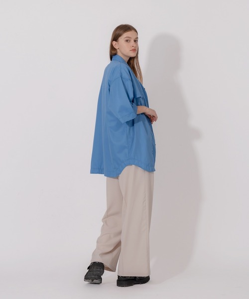 ONCILY(オンシェリー)の「DAMAGE DESIGN LOOSE SHIRT / ダメージデザインルーズシャツ(シャツ/ブラウス・メンズ・ライトピンク/ブルー/オフホワイト・MEDIUM/LARGE)」の20枚目の写真