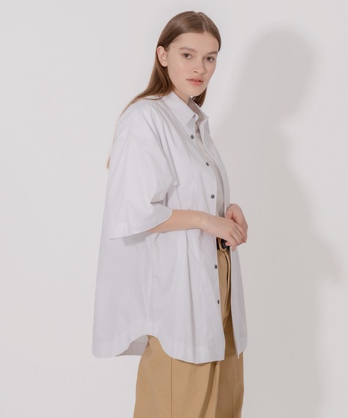 ONCILY(オンシェリー)の「DAMAGE DESIGN LOOSE SHIRT / ダメージデザインルーズシャツ(シャツ/ブラウス・メンズ・ライトピンク/ブルー/オフホワイト・MEDIUM/LARGE)」の6枚目の写真