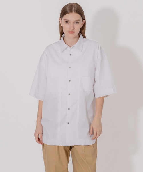 ONCILY(オンシェリー)の「DAMAGE DESIGN LOOSE SHIRT / ダメージデザインルーズシャツ(シャツ/ブラウス・メンズ・ライトピンク/ブルー/オフホワイト・MEDIUM/LARGE)」の10枚目の写真