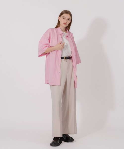 ONCILY(オンシェリー)の「DAMAGE DESIGN LOOSE SHIRT / ダメージデザインルーズシャツ(シャツ/ブラウス・メンズ・ライトピンク/ブルー/オフホワイト・MEDIUM/LARGE)」の8枚目の写真