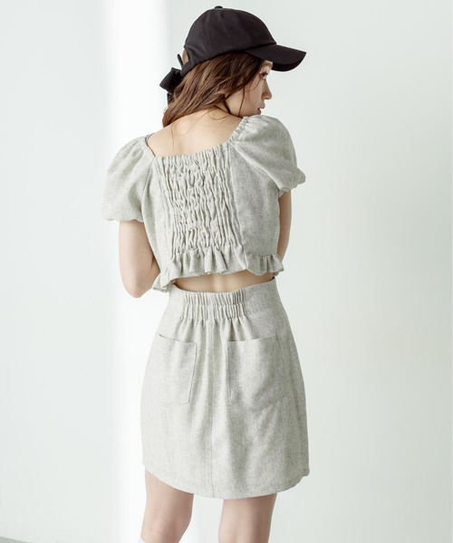 OLIVE des OLIVE（オリーブデオリーブ）の「little orun バルーン袖ブラウス（シャツ/ブラウス・レディース・レッド/サックスブルー/アイボリー・FREE）」の13枚目の写真