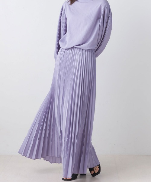 terrace（テラス）の「デントヘムプリーツスカート（スカート・レディース・ライトカーキ/ラベンダー/アイボリー/ブラック・MEDIUM）」の13枚目の写真
