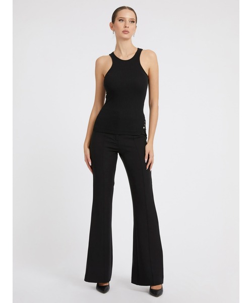 Guess（ゲス）の「Dionne Buttons Tank Top（タンクトップ・レディース・ブラック/ホワイト・MEDIUM/X-SMALL/SMALL）」の4枚目の写真