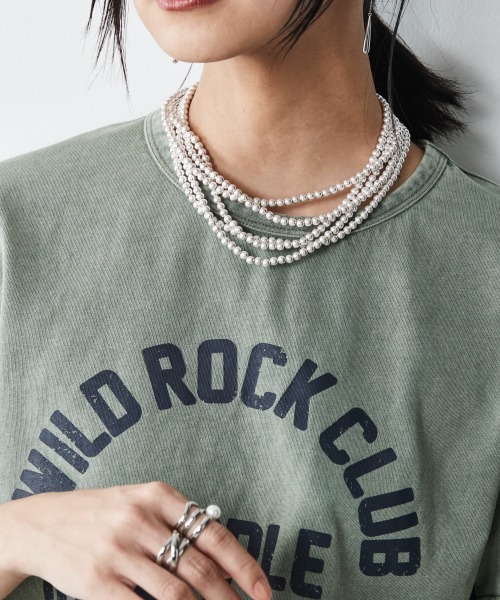 CHIC STYLE(シックスタイル)の「<大きいサイズ>スモーキーシルバーロングネックレス(長め設計) シックスタイル(ネックレス・レディース・シルバー系・FREE)」の9枚目の写真