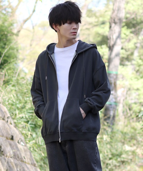 SITRY（シトリー）の「Indigo dyeing full zip hoodie /インディゴ染め