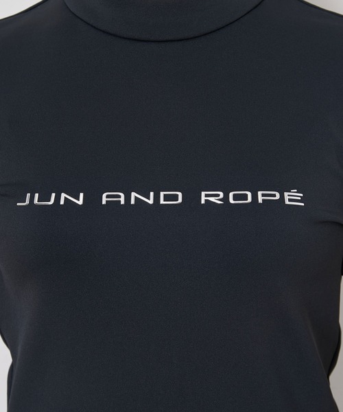 JUN&ROPE'(ジュンアンドロペ)の「【UV】【接触冷感】【防透】シルバーロゴ半袖モックプルオーバー(Tシャツ/カットソー・レディース・ブラック/ホワイト/レッド/イエロー・S/M/L)」の10枚目の写真