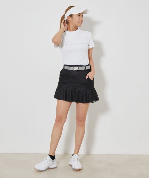 JUN&ROPE'(ジュンアンドロペ)の「【UV】【接触冷感】【防透】シルバーロゴ半袖モックプルオーバー(Tシャツ/カットソー・レディース・ブラック/ホワイト/レッド/イエロー・S/M/L)」の20枚目の写真