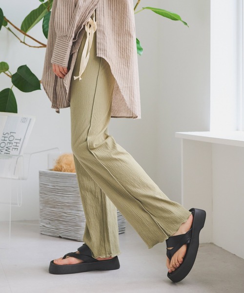 Crisp（クリスプ）の「プラットフォームトングサンダル（サンダル・レディース・ブラック/アイボリー・36/37/38）」の9枚目の写真