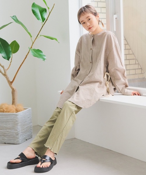 Crisp（クリスプ）の「プラットフォームトングサンダル（サンダル・レディース・ブラック/アイボリー・36/37/38）」の10枚目の写真