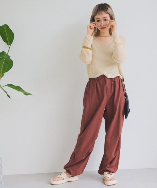 Crisp（クリスプ）の「プラットフォームトングサンダル（サンダル・レディース・ブラック/アイボリー・36/37/38）」の21枚目の写真