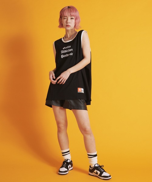 GALLIS ADDICTION(ガリスアディクション)の「GA RINGER TANK-TOP(タンクトップ・メンズ・ホワイト/ブラック/ベージュ・FREE)」の5枚目の写真