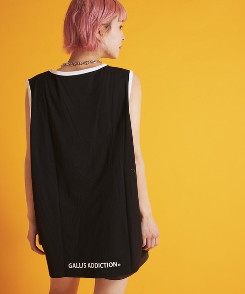 GALLIS ADDICTION(ガリスアディクション)の「GA RINGER TANK-TOP(タンクトップ・メンズ・ホワイト/ブラック/ベージュ・FREE)」の17枚目の写真