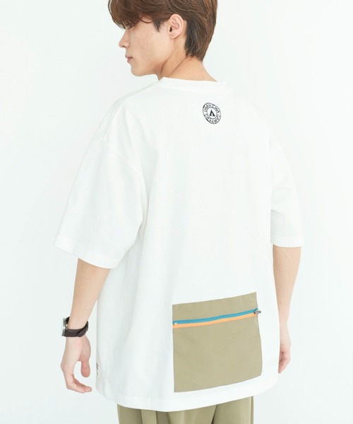 CRAFT STANDARD BOUTIQUE(クラフトスタンダードブティック)の「URANIWA CAMPERS パッカブルPKT-TEE ◆(Tシャツ/カットソー・メンズ・チャコールグレー/カーキ/オフホワイト・M/L/XL)」の1枚目の写真