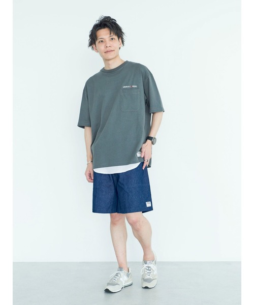 CRAFT STANDARD BOUTIQUE(クラフトスタンダードブティック)の「URANIWA CAMPERS パッカブルPKT-TEE ◆(Tシャツ/カットソー・メンズ・チャコールグレー/カーキ/オフホワイト・M/L/XL)」の9枚目の写真