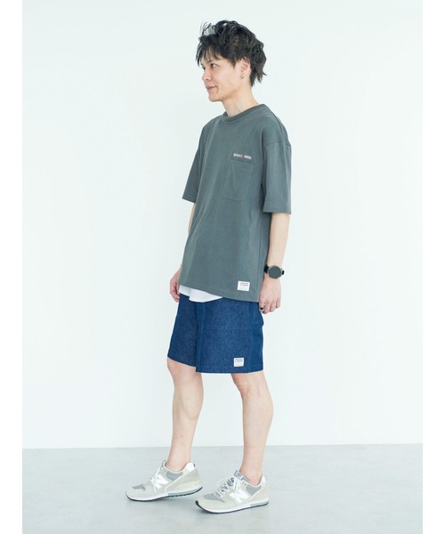 CRAFT STANDARD BOUTIQUE(クラフトスタンダードブティック)の「URANIWA CAMPERS パッカブルPKT-TEE ◆(Tシャツ/カットソー・メンズ・チャコールグレー/カーキ/オフホワイト・M/L/XL)」の12枚目の写真