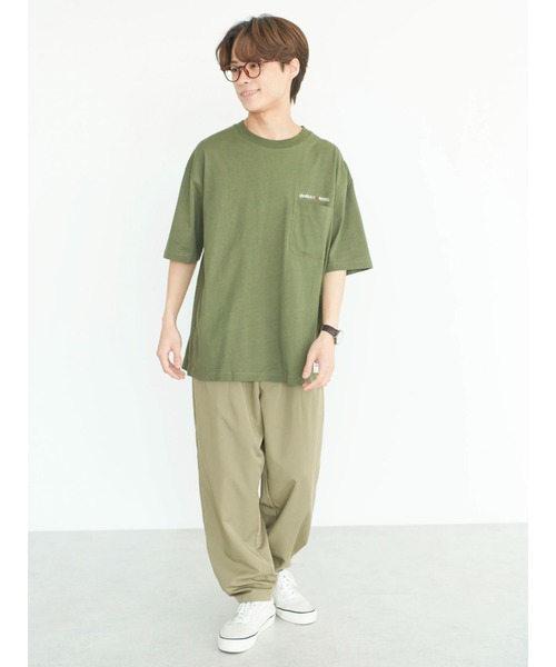CRAFT STANDARD BOUTIQUE(クラフトスタンダードブティック)の「URANIWA CAMPERS パッカブルPKT-TEE ◆(Tシャツ/カットソー・メンズ・チャコールグレー/カーキ/オフホワイト・M/L/XL)」の20枚目の写真