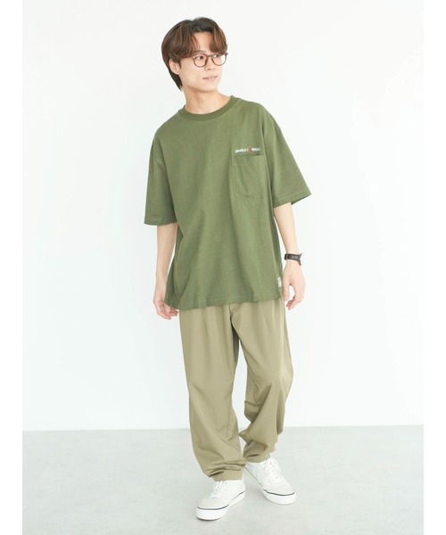 CRAFT STANDARD BOUTIQUE(クラフトスタンダードブティック)の「URANIWA CAMPERS パッカブルPKT-TEE ◆(Tシャツ/カットソー・メンズ・チャコールグレー/カーキ/オフホワイト・M/L/XL)」の21枚目の写真