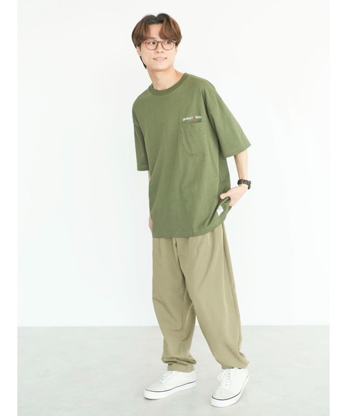 CRAFT STANDARD BOUTIQUE(クラフトスタンダードブティック)の「URANIWA CAMPERS パッカブルPKT-TEE ◆(Tシャツ/カットソー・メンズ・チャコールグレー/カーキ/オフホワイト・M/L/XL)」の22枚目の写真