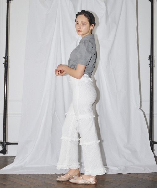 MIRO AMURETTE（ミロアミュレット）の「2way cotton lace pants/2wayコットンレースパンツ（その他パンツ・レディース・ホワイト・SMALL/MEDIUM）」の15枚目の写真