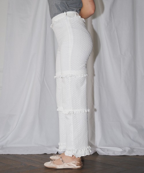 MIRO AMURETTE（ミロアミュレット）の「2way cotton lace pants/2wayコットンレースパンツ（その他パンツ・レディース・ホワイト・SMALL/MEDIUM）」の12枚目の写真