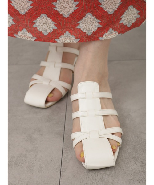 Lugnoncure(ルノンキュール)の「グルカ風サンダル(サンダル・レディース・オフホワイト/オレンジ/ブラック・M/L)」の8枚目の写真