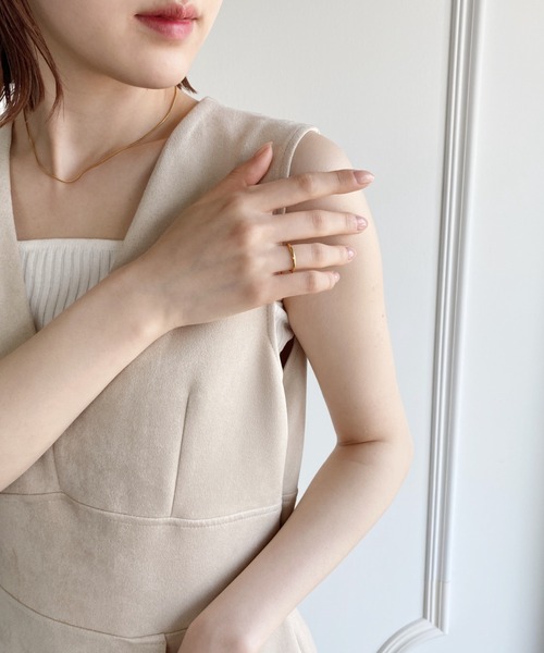 thank U more(サンキューモア)の「金属アレルギー対応 【サージカルステンレス316L】シンプル リング(リング・レディース・シルバー/ゴールド・11/9/13)」の3枚目の写真