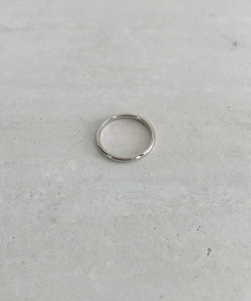 thank U more(サンキューモア)の「金属アレルギー対応 【サージカルステンレス316L】シンプル リング(リング・レディース・シルバー/ゴールド・11/9/13)」の4枚目の写真