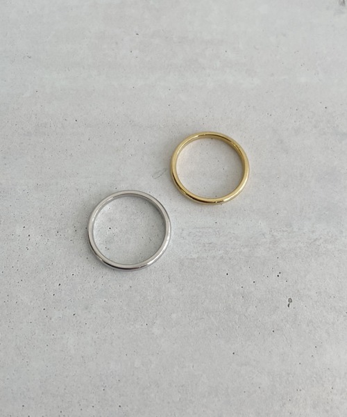 thank U more(サンキューモア)の「金属アレルギー対応 【サージカルステンレス316L】シンプル リング(リング・レディース・シルバー/ゴールド・11/9/13)」の7枚目の写真