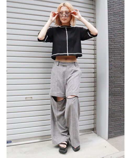 MURUA（ムルーア）の「カラーフレームサングラス（サングラス・レディース・グレー/イエロー・FREE）」の18枚目の写真