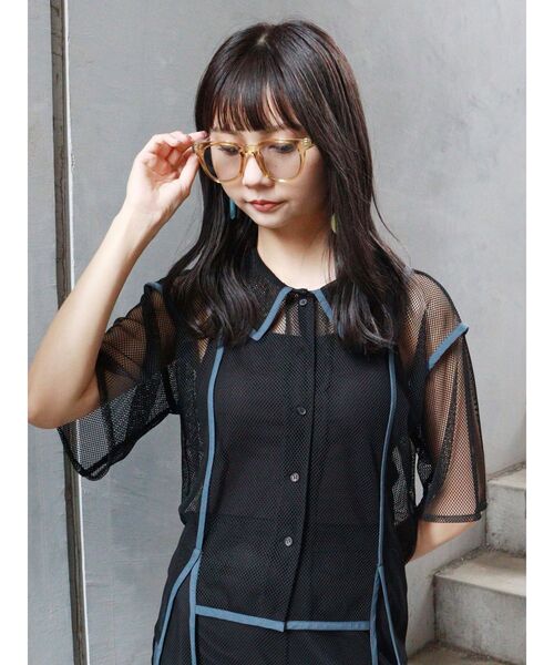 MURUA（ムルーア）の「カラーフレームサングラス（サングラス・レディース・グレー/イエロー・FREE）」の10枚目の写真