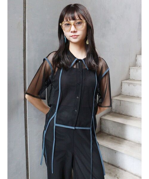 MURUA（ムルーア）の「カラーフレームサングラス（サングラス・レディース・グレー/イエロー・FREE）」の12枚目の写真