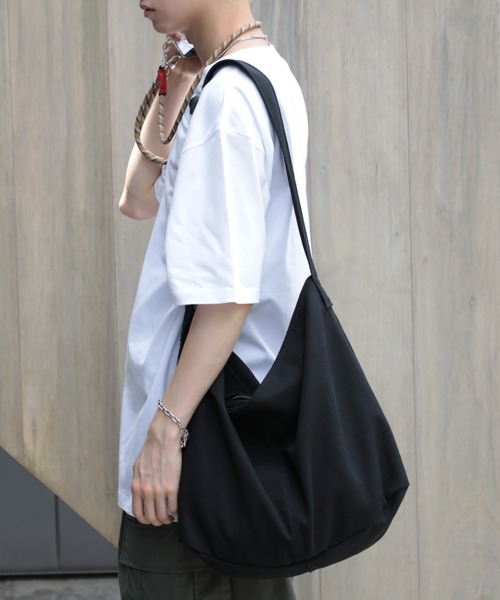 SETUP7（セットアップセブン）の「【SETUP7】キャンバスショルダーバッグ KNF008（ショルダーバッグ・メンズ・ホワイト/ブラック/カーキ・FREE）」の3枚目の写真