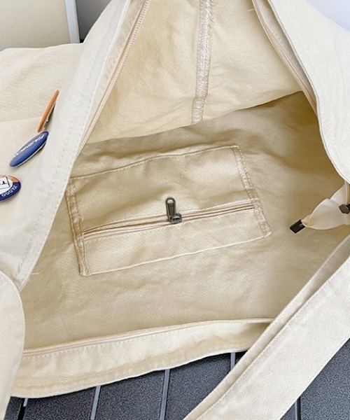 SETUP7（セットアップセブン）の「【SETUP7】キャンバスショルダーバッグ KNF008（ショルダーバッグ・メンズ・ホワイト/ブラック/カーキ・FREE）」の4枚目の写真