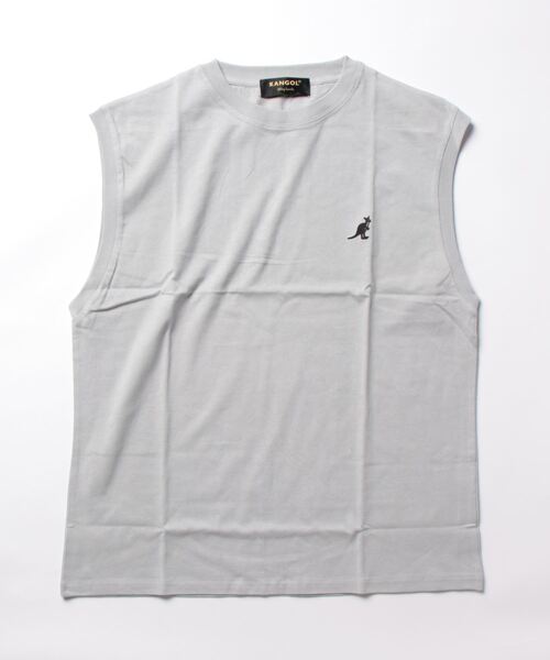 VIBGYOR(ヴィブジョー)の「【KANGOL】(BL)(Tシャツ/カットソー・メンズ・グレー/グリーン/ホワイト/ブラック・LARGE/MEDIUM)」の1枚目の写真