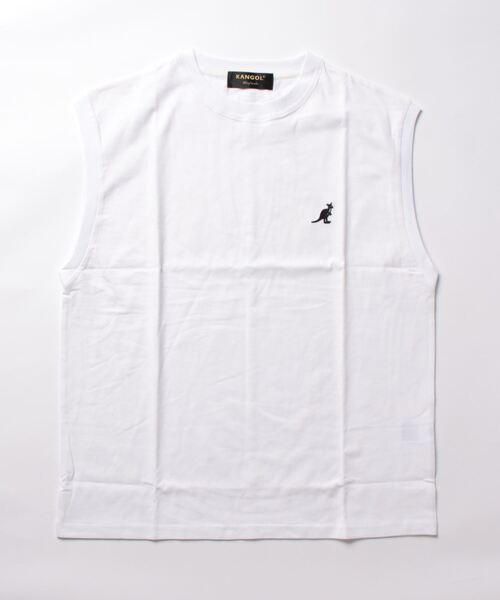 VIBGYOR(ヴィブジョー)の「【KANGOL】(BL)(Tシャツ/カットソー・メンズ・グレー/グリーン/ホワイト/ブラック・LARGE/MEDIUM)」の2枚目の写真