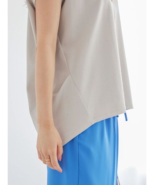 AMERICAN HOLIC（アメリカンホリック）の「キレイCottonフレンチスリーブカットプルオーバー（Tシャツ/カットソー・レディース・ブラウン/アイボリー/その他7/ネイビー/グレイッシュベージュ・M/L）」の12枚目の写真