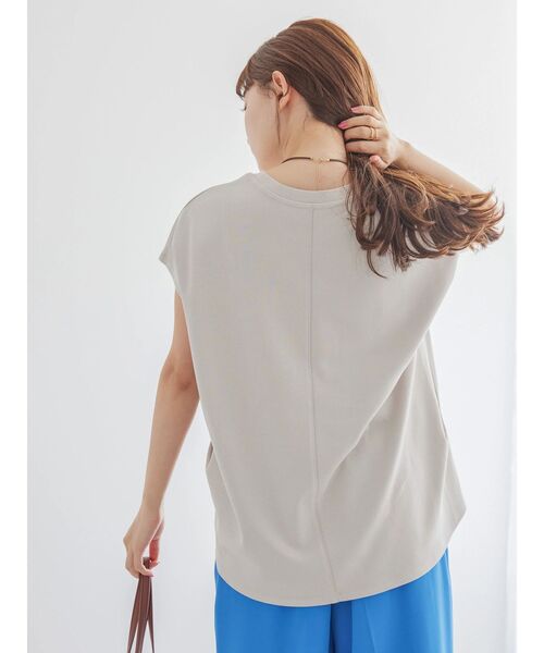 AMERICAN HOLIC（アメリカンホリック）の「キレイCottonフレンチスリーブカットプルオーバー（Tシャツ/カットソー・レディース・ブラウン/アイボリー/その他7/ネイビー/グレイッシュベージュ・M/L）」の18枚目の写真