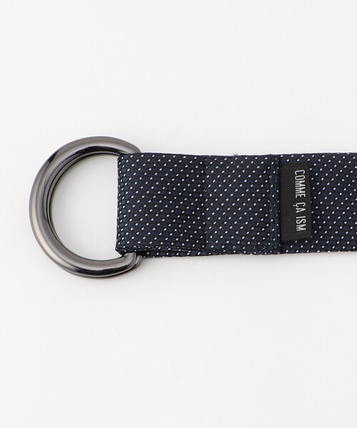 COMME CA ISM（コムサイズム）の「ピンドット リングベルト（ベルト・メンズ・ブラック/ネイビー・FREE）」の6枚目の写真