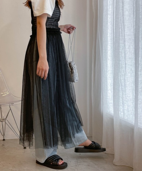 WEGO（ウィゴー）の「WEGO/チュールベアワンピース（ワンピース・レディース・ブラック・FREE）」の5枚目の写真