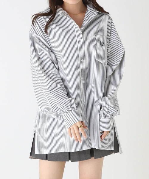 Heather(ヘザー)の「アソートBIGロゴシャツ 967869(シャツ/ブラウス・レディース・オフホワイト/ブラック系その他/グレー系その他・FREE)」の9枚目の写真
