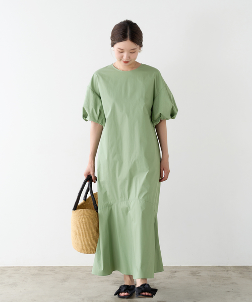 IENA（イエナ）の「ボリュームスリーブワンピース（ワンピース）」 - WEAR