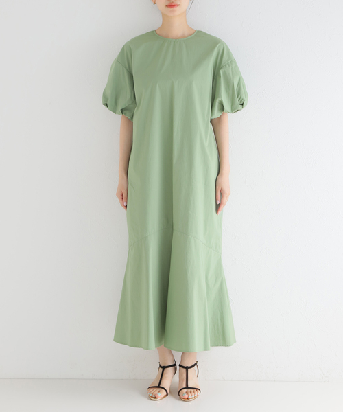 IENA（イエナ）の「ボリュームスリーブワンピース（ワンピース）」 - WEAR
