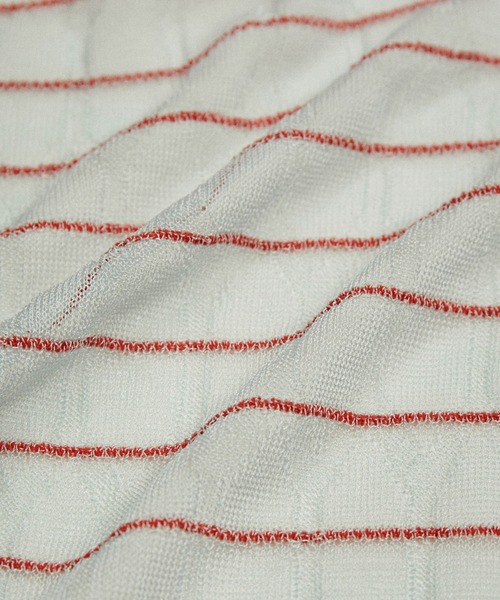 ADAM ET ROPE'（アダムエロペ）の「シアーボーダーカーディガン（カーディガン/ボレロ・レディース・サックスブルー/オフホワイト・FREE）」の15枚目の写真