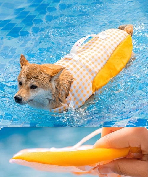 aimoha（アイモハ）の「強浮力　犬用ライフベスト（ペットウェア・レディース・ブルー/イエロー・X-LARGE/MEDIUM/XX-LARGE/SMALL/X-SMALL/LARGE）」の8枚目の写真