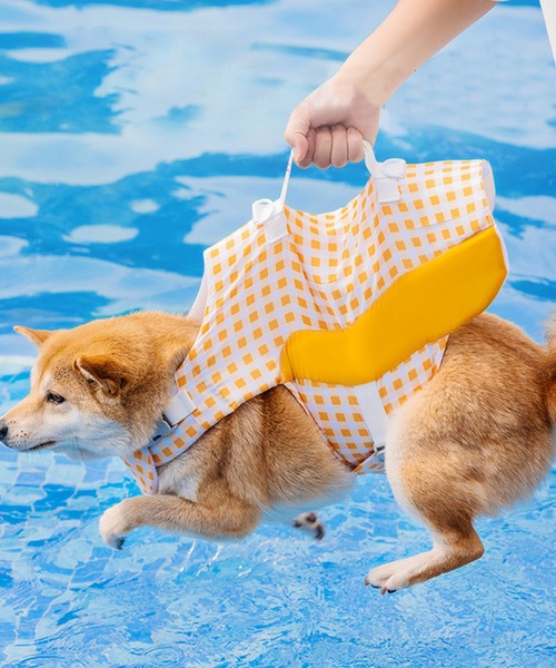 aimoha（アイモハ）の「強浮力　犬用ライフベスト（ペットウェア・レディース・ブルー/イエロー・X-LARGE/MEDIUM/XX-LARGE/SMALL/X-SMALL/LARGE）」の10枚目の写真